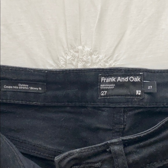 Frank and Oak Black Skinny Pants - Picture 2 of 3